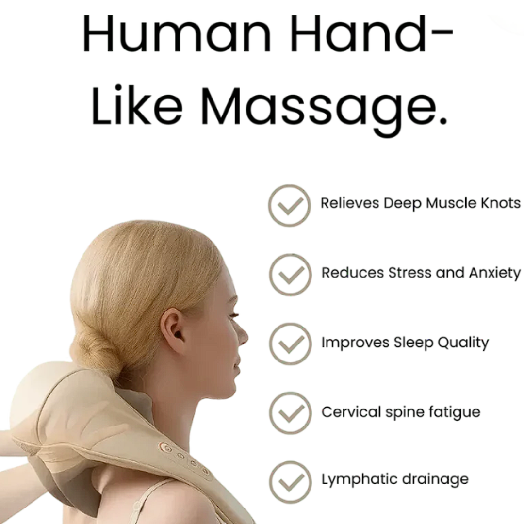 ๐๐๐ฌ๐ฒ๐๐จ๐ฆ๐๐จ๐ซ๐ญโข Neck & Shoulder Massagerโ ุฌูุงุฒ ุชุฏููู ุงูุฑูุจุฉ ูุงููุชู