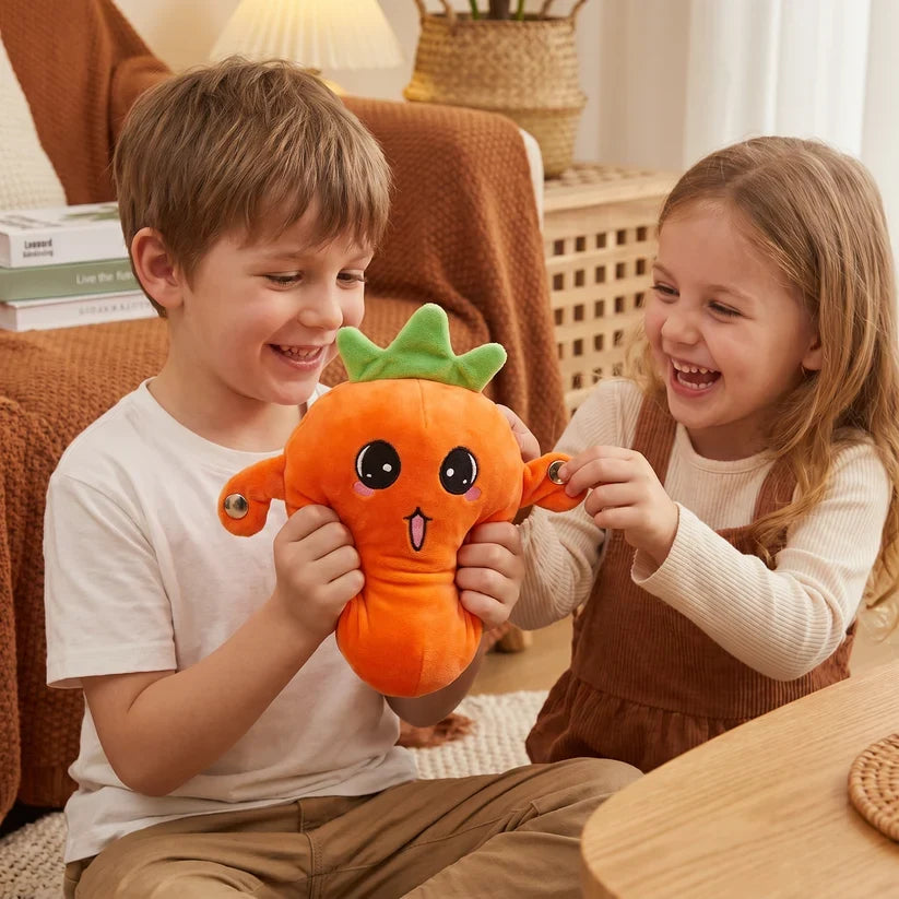 Interactive Fruit Plush Toy for Kids – Sensory Rhythm & Music Toy 🎵