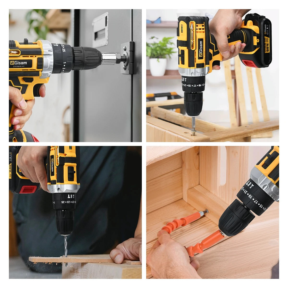 Multifunctional Cordless Drill Powerful Set - مجموعة مثقاب لاسلكية متعددة الوظائف وقوية