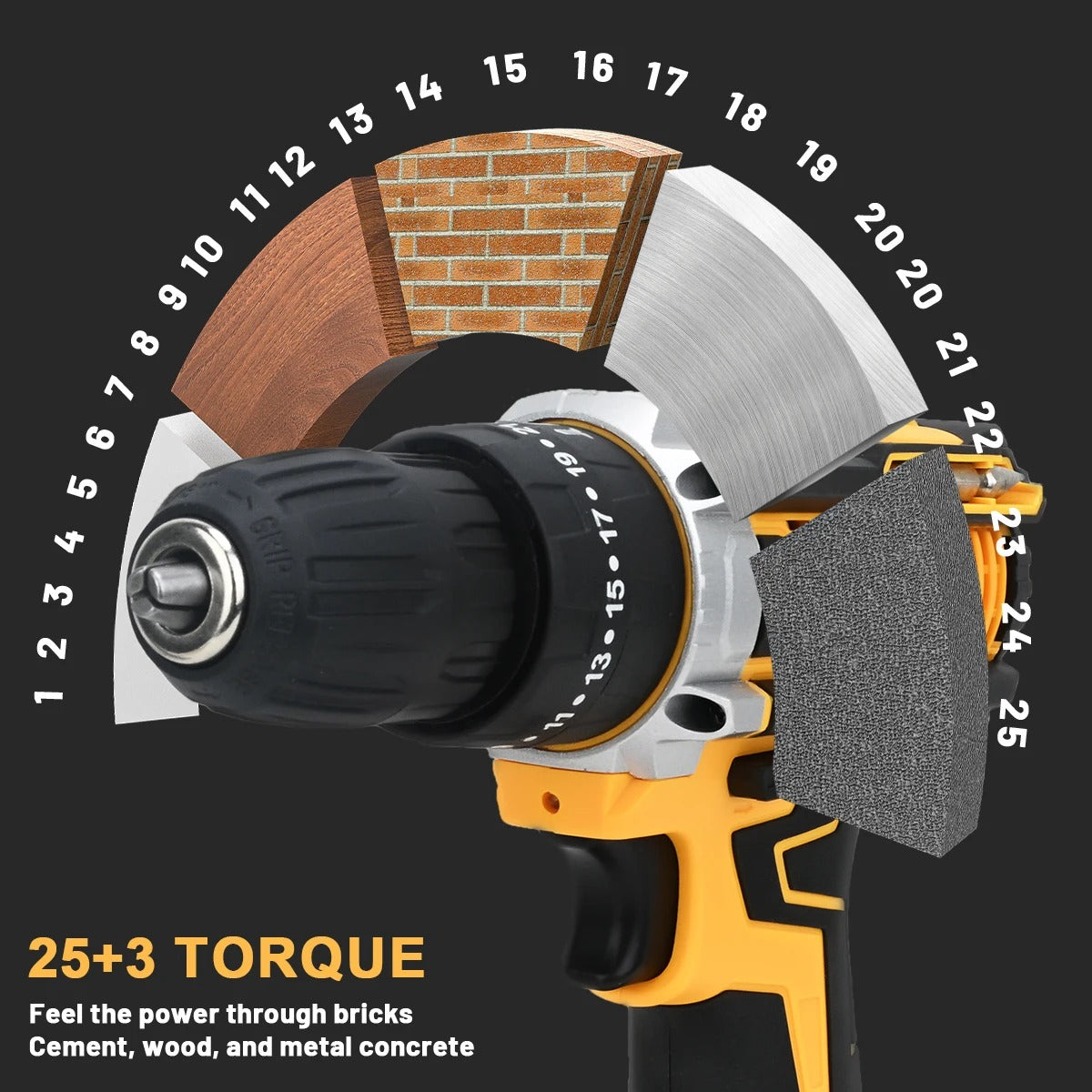 Multifunctional Cordless Drill Powerful Set - مجموعة مثقاب لاسلكية متعددة الوظائف وقوية