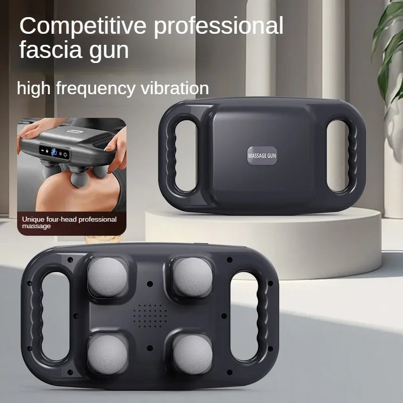 𝐄𝐚𝐬𝐲𝐂𝐨𝐦𝐟𝐨𝐫𝐭™ Four-Head Muscle Relaxation Gun Massager