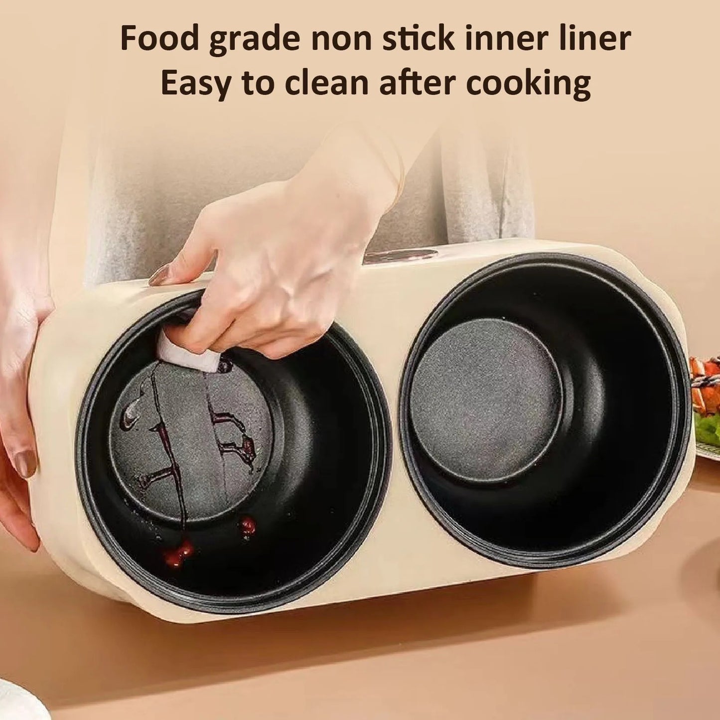 𝐄𝐚𝐬𝐲𝐂𝐨𝐨𝐤™ Portable Multi-Function Double-Pot Steam Cooker