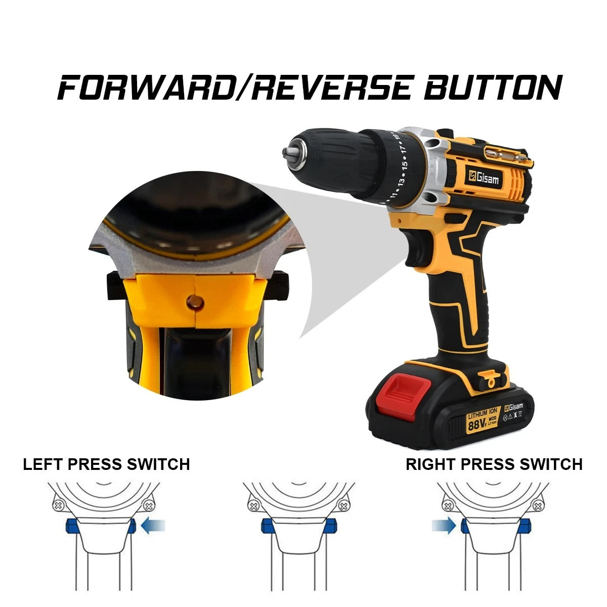Multifunctional Cordless Drill Powerful Set - مجموعة مثقاب لاسلكية متعددة الوظائف وقوية
