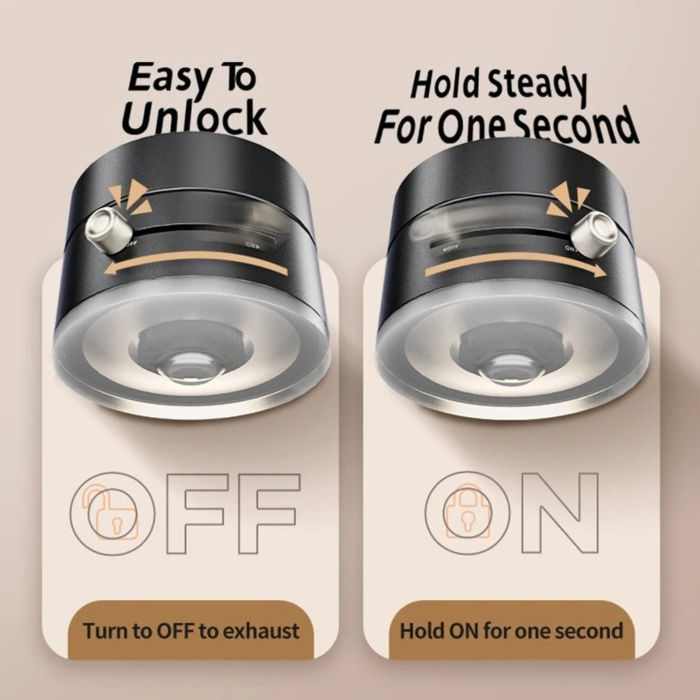 𝐅𝐥𝐞𝐱𝐋𝐨𝐜𝐤™ 360° Adjustable Vacuum Magnetic Phone Holder – Pocket-Sized, Foldable & Universal