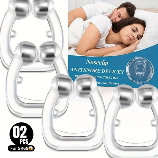 🎁 Pack of 02 Pcs, Save Flate 65% - Anti-Snoring Device