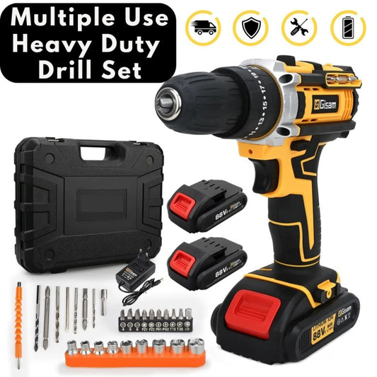 Multifunctional Cordless Drill Powerful Set - مجموعة مثقاب لاسلكية متعددة الوظائف وقوية