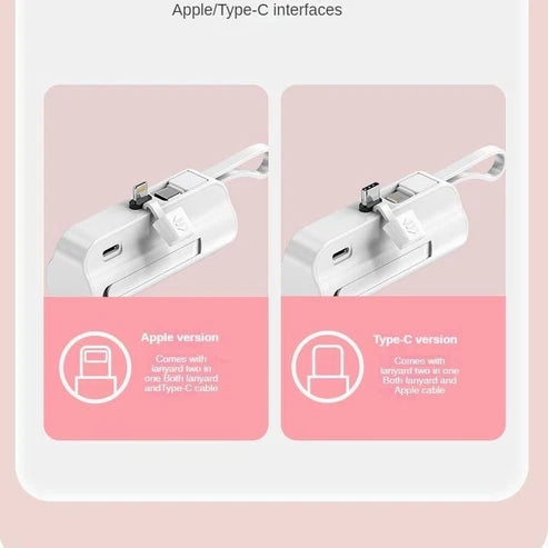 Portable Pocket-Size Power Bank (5000mAh) - بنك طاقة محمول بحجم الجيب