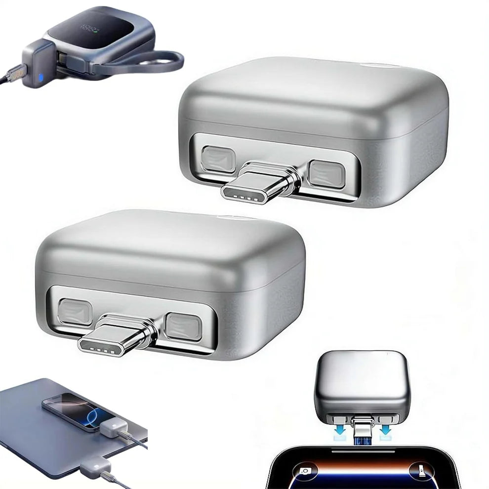 140W Fast Charge Separator – Auto Disconnect Charging Adapter - فاصل شاحن ذكي وإيقاف تلقائي للجوالات تايب سي حتى 140 واط