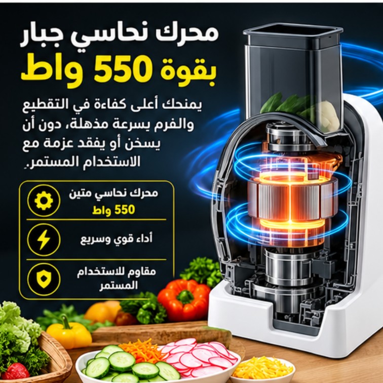 Automatic Vegetable Cutter & Slicer - آلة أوتوماتيكية لتقطيع وشرائح الخضروات