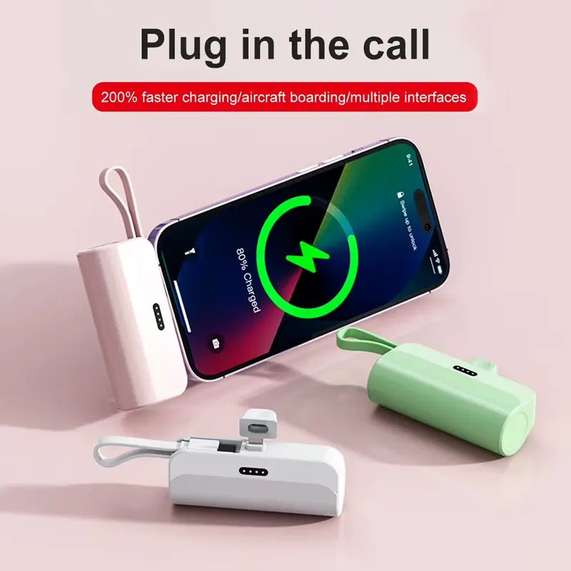 Portable Pocket-Size Power Bank (5000mAh) - بنك طاقة محمول بحجم الجيب