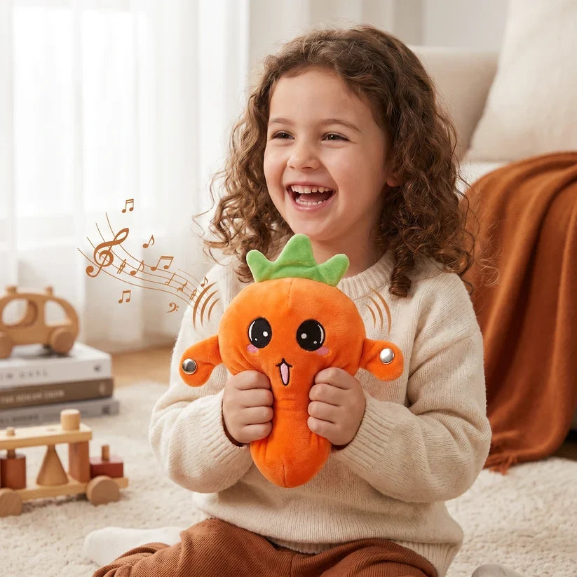Interactive Fruit Plush Toy for Kids – Sensory Rhythm & Music Toy 🎵