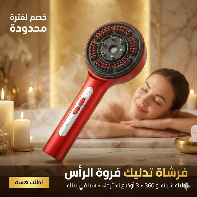 2-in-1 Hair Massage Brush - فرشاة مساج الشعر 2 في 1