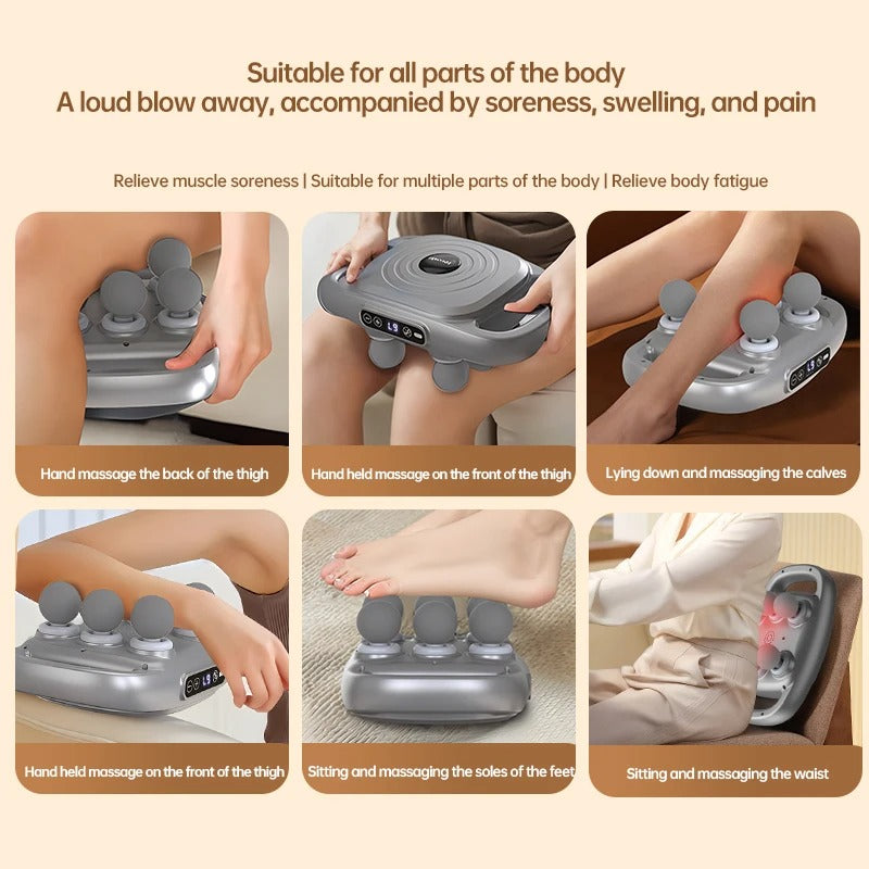 🎁 Last Day Promotion Save 65% - 𝐄𝐚𝐬𝐲𝐂𝐨𝐦𝐟𝐨𝐫𝐭™ Six-Head Muscle Relaxation Gun Massager