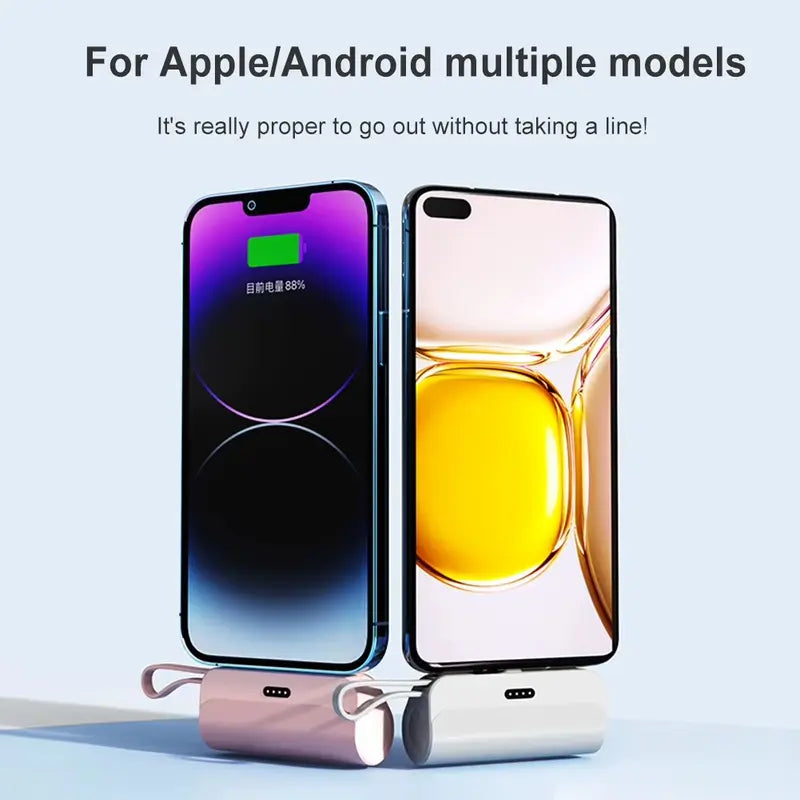 Portable Pocket-Size Power Bank (5000mAh) - بنك طاقة محمول بحجم الجيب