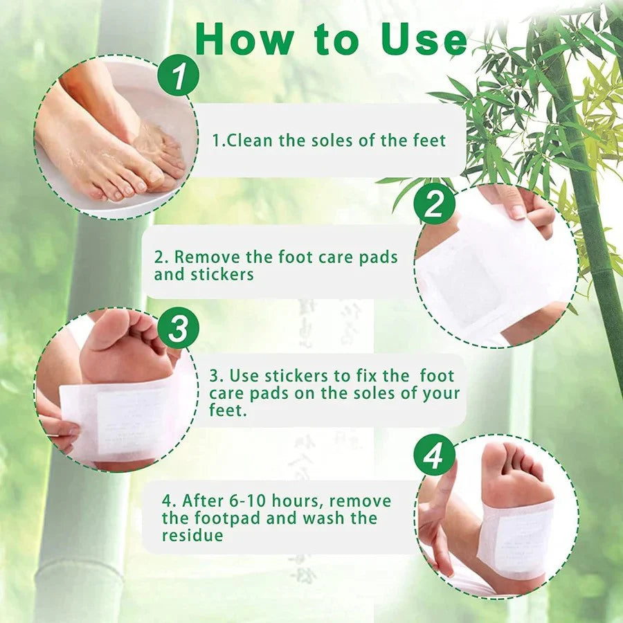 ⚡ Detox While You Sleep 🌿 - 🌙 ديتوكس أثناء النوم | لاصقات القدم العلاجية للاسترخاء وتجديد الجسم بالكامل