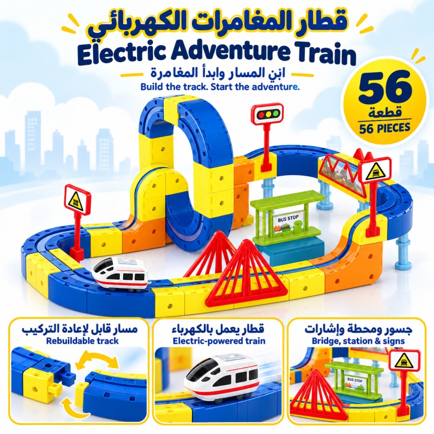Electric Adventure Train Set – قطار المغامرات الكهربائي