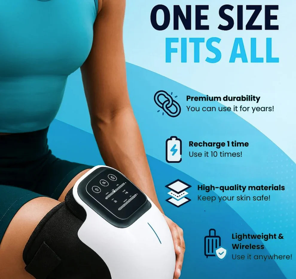 𝐄𝐥𝐞𝐜𝐭𝐫𝐨𝐏𝐫𝐨™ Premium Smart Heating Electric Knee Massager - جهاز لاسلكي لتدليك الركبة
